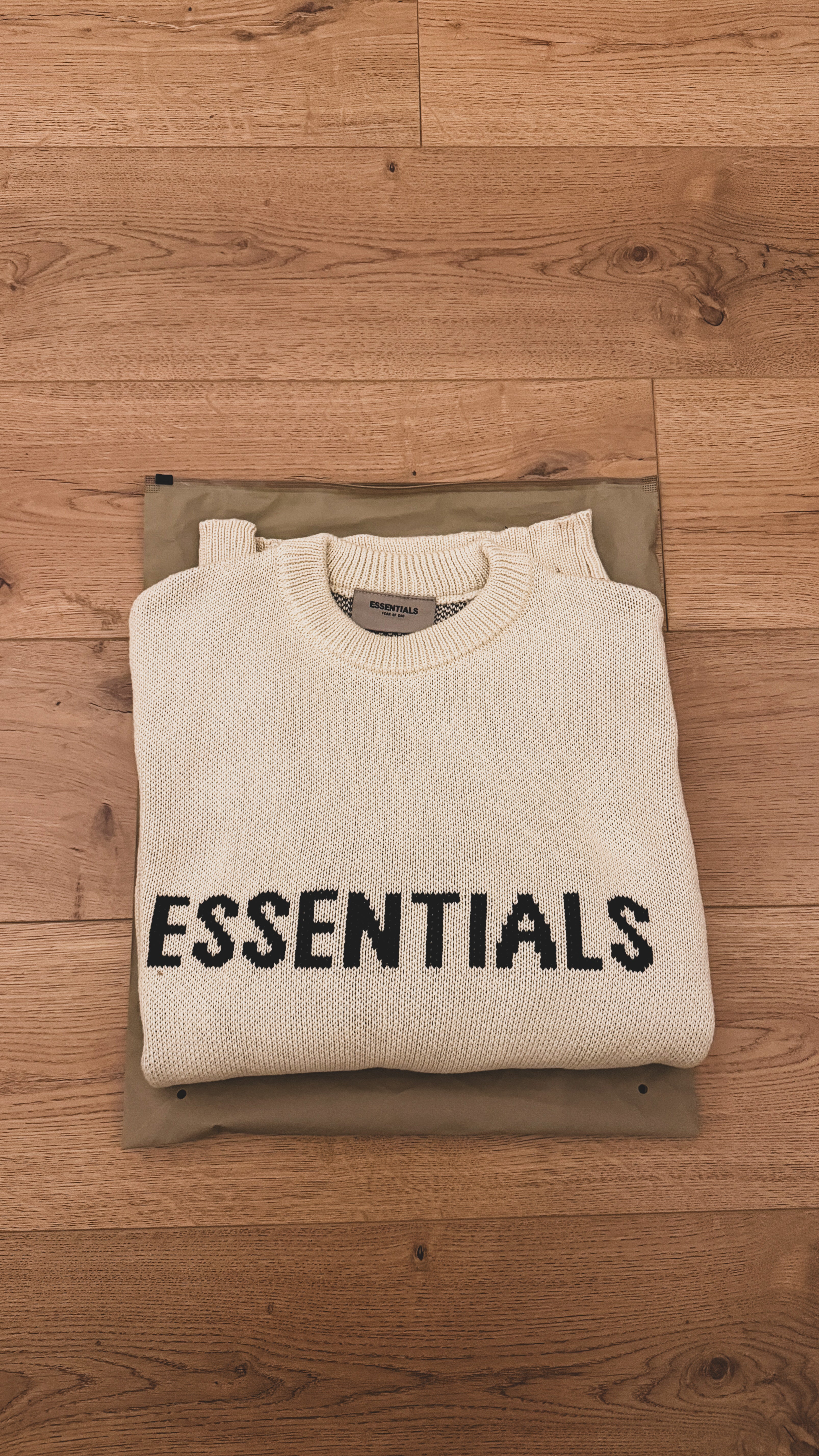 FOG Essentials 2020 “Cream” Knit Crewneck