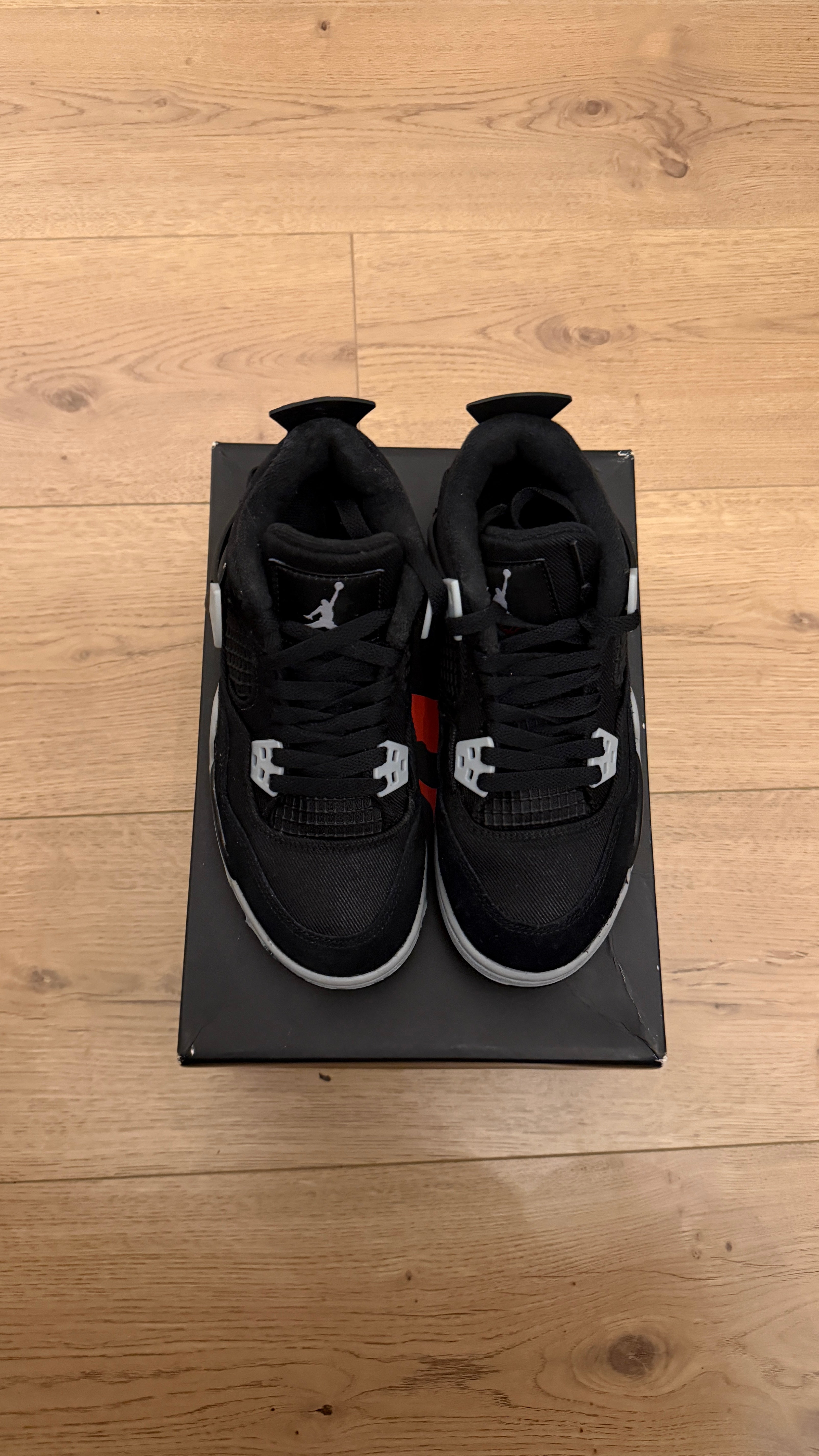 Jordan 4 Retro “Black Canvas” (GS) | PREOWNED OG ALL