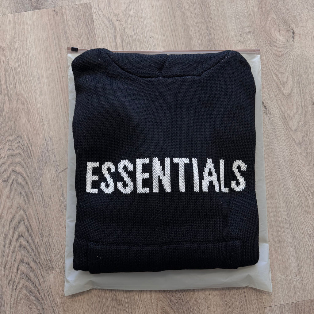 FOG Essentials "Black" Knit Hoodie