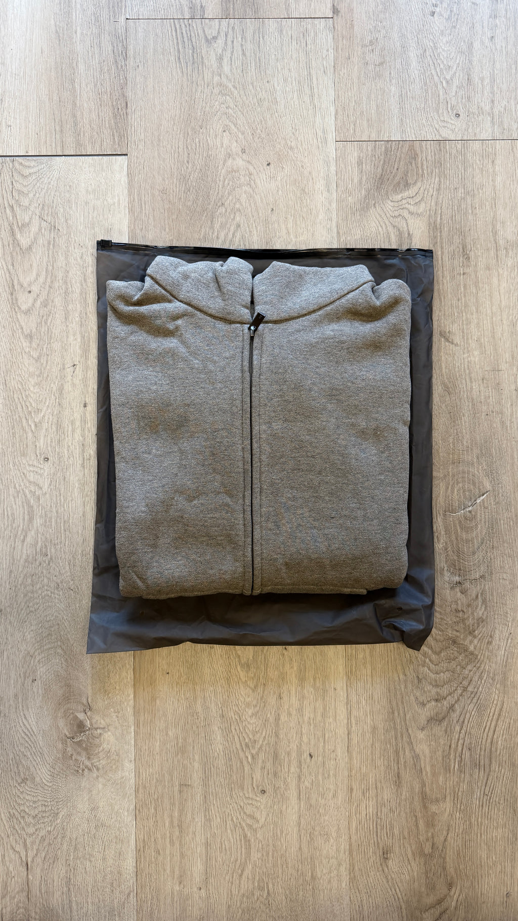 FOG Essentials "Charcoal" Appliqué Zip Up Hoodie