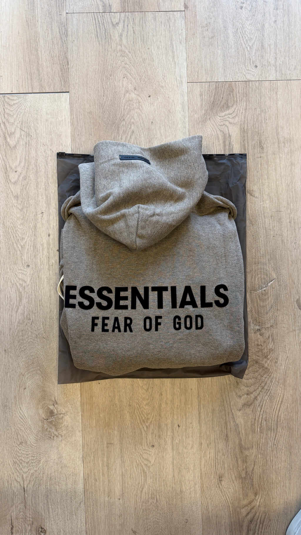 FOG Essentials "Charcoal" Appliqué Zip Up Hoodie