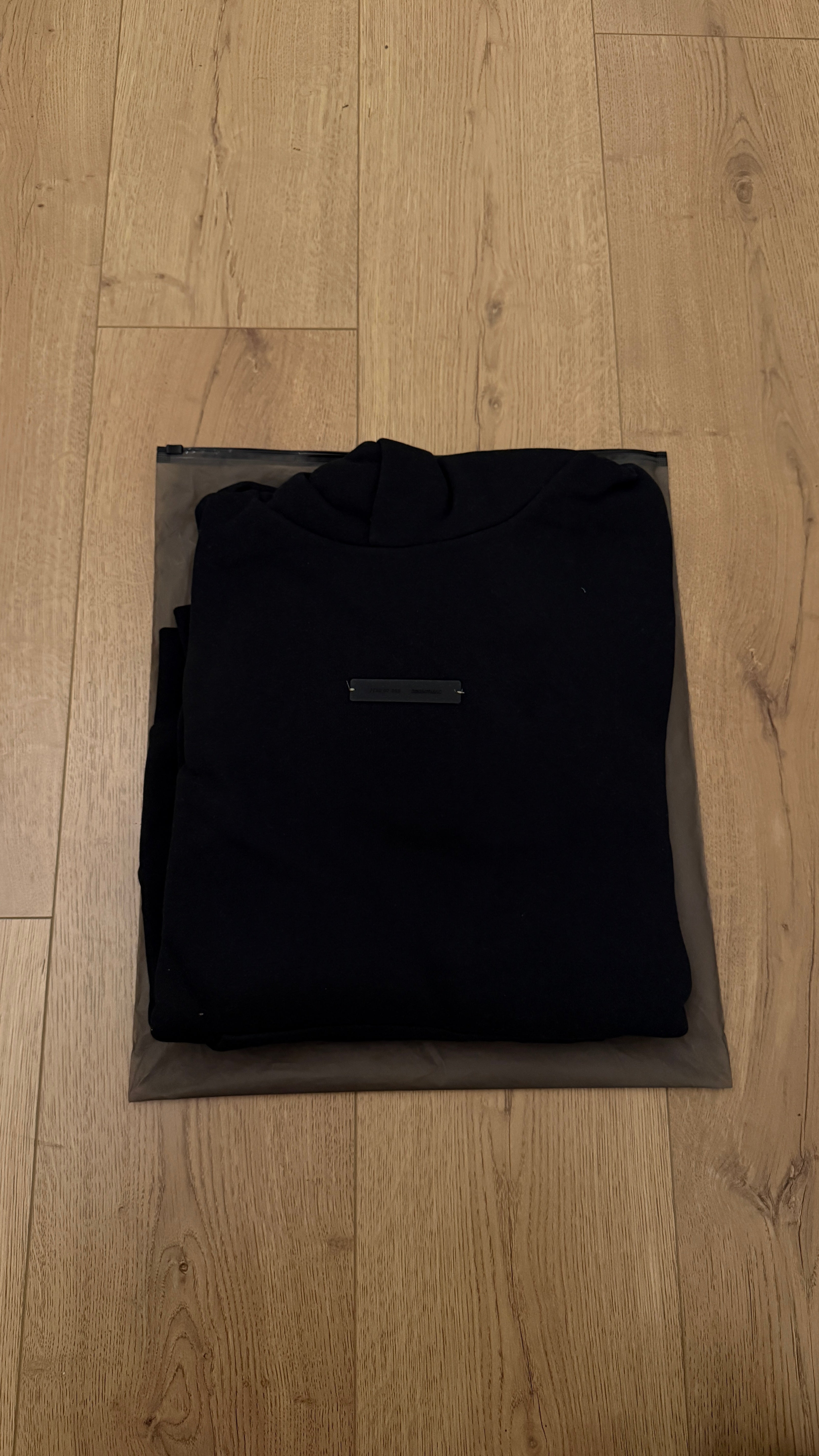 FOG Essentials Metallic "Jet Black" Hoodie