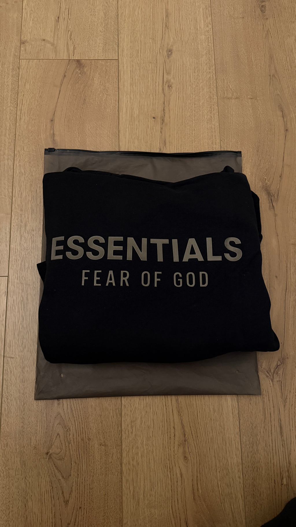 FOG Essentials Metallic "Jet Black" Hoodie