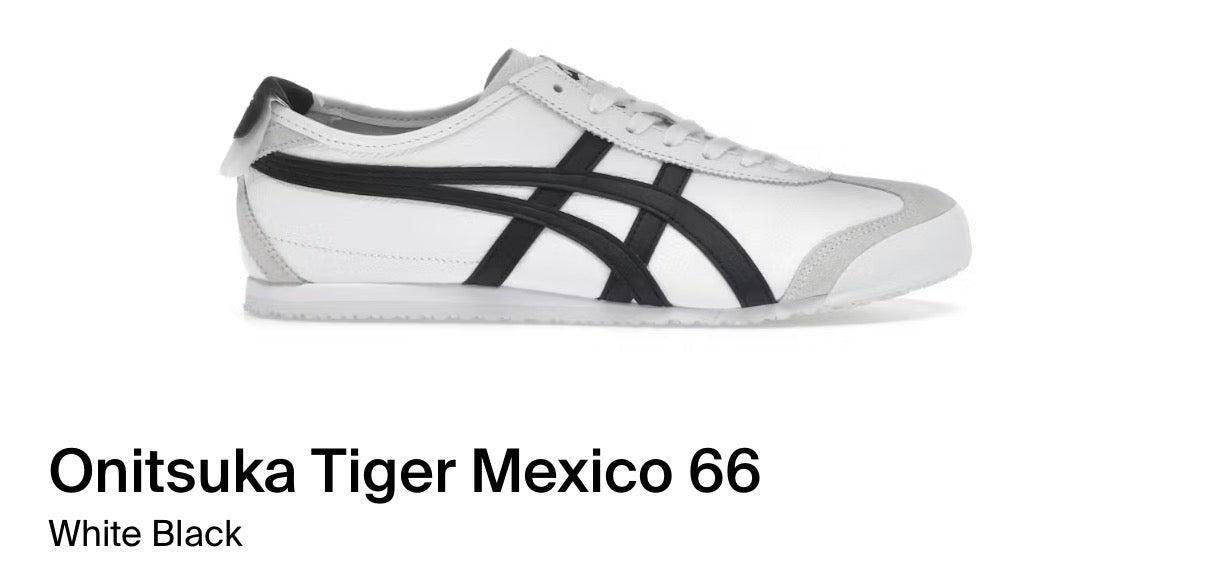 *PREORDER* Onitsuka Tiger Mexico 66 “White Black”