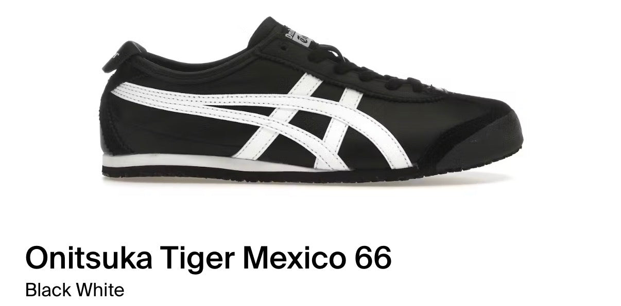 *PREORDER* Onitsuka Tiger Mexico 66 “Black White”